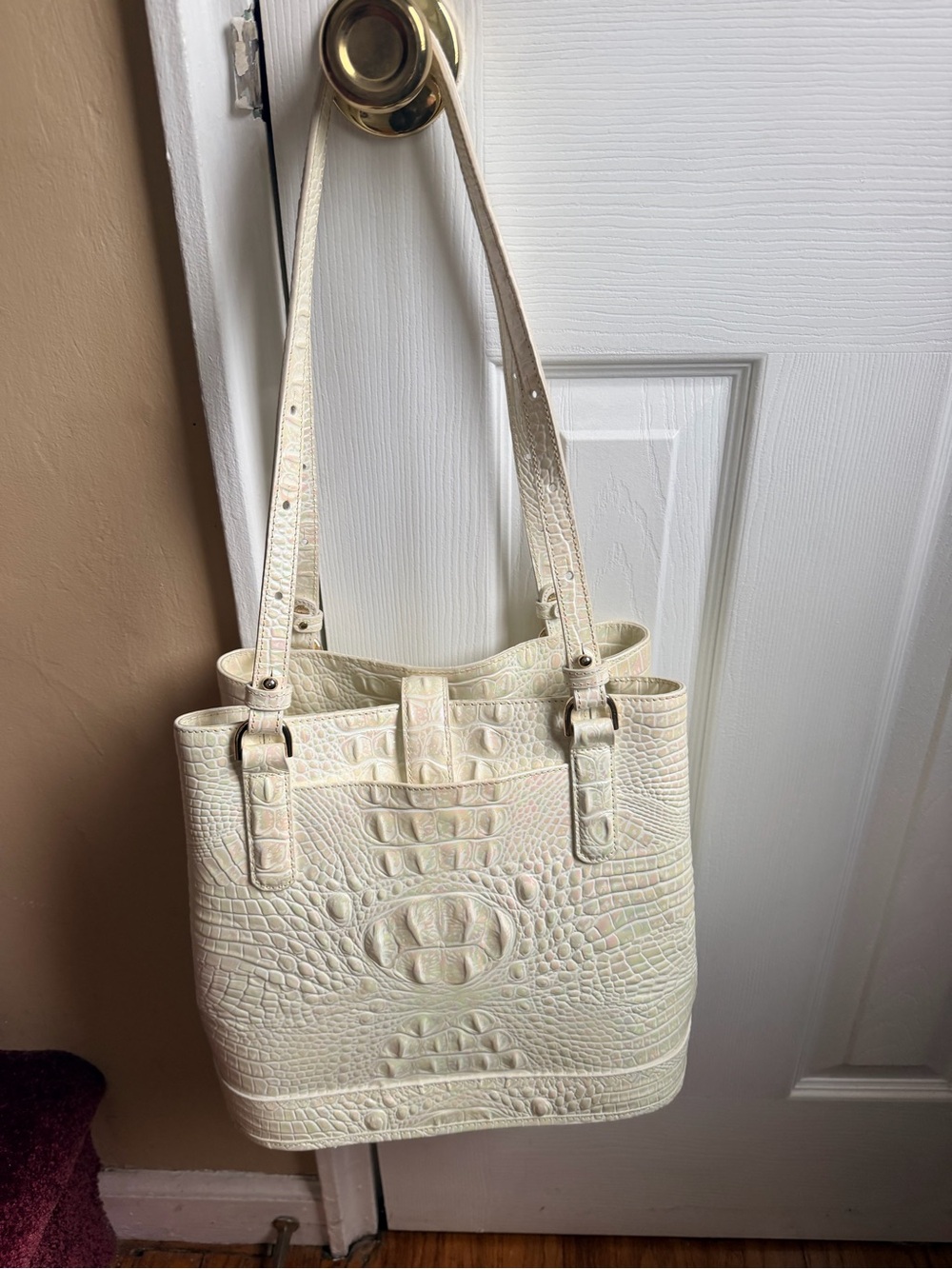 Brahmin Fiora Bucket Bag -Milk - Picture 6 of 7